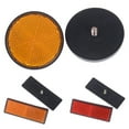 thumbnail image 2 of 2Pcs Rectangle Round Car Motorcycle Bike Caravan Lorry Screw On Safety Reflector, 2 of 8