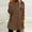 Brown, variant on Women's Fleece Crew Neck Loose Fit Plus Size Long Sweatshirts Long Sleeve Warm Casual Trendy Solid Pullovers Breathable Fall Tops
