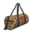 thumbnail image 3 of Fotbe Hippie Peace Love Pattern Foldable Sports Gym Bag with Wet Dry Pocket, Ultralight Travel Bag, Large Capacity Duffel Bag, Splash Proof Carry on Bag, Overnight Bag, Weekender Bag, 3 of 8