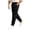 Black, variant on Mens Trendy Wide Leg Sweatpants Elastic Waist Loose Track Pants Lightweight Casual Outdoors Black XS