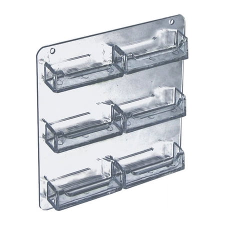 UPC: 0696859998676 | Azar Displays 252221 Six-Pocket Wall Mount Business/Gift Card Holder  2-Pack