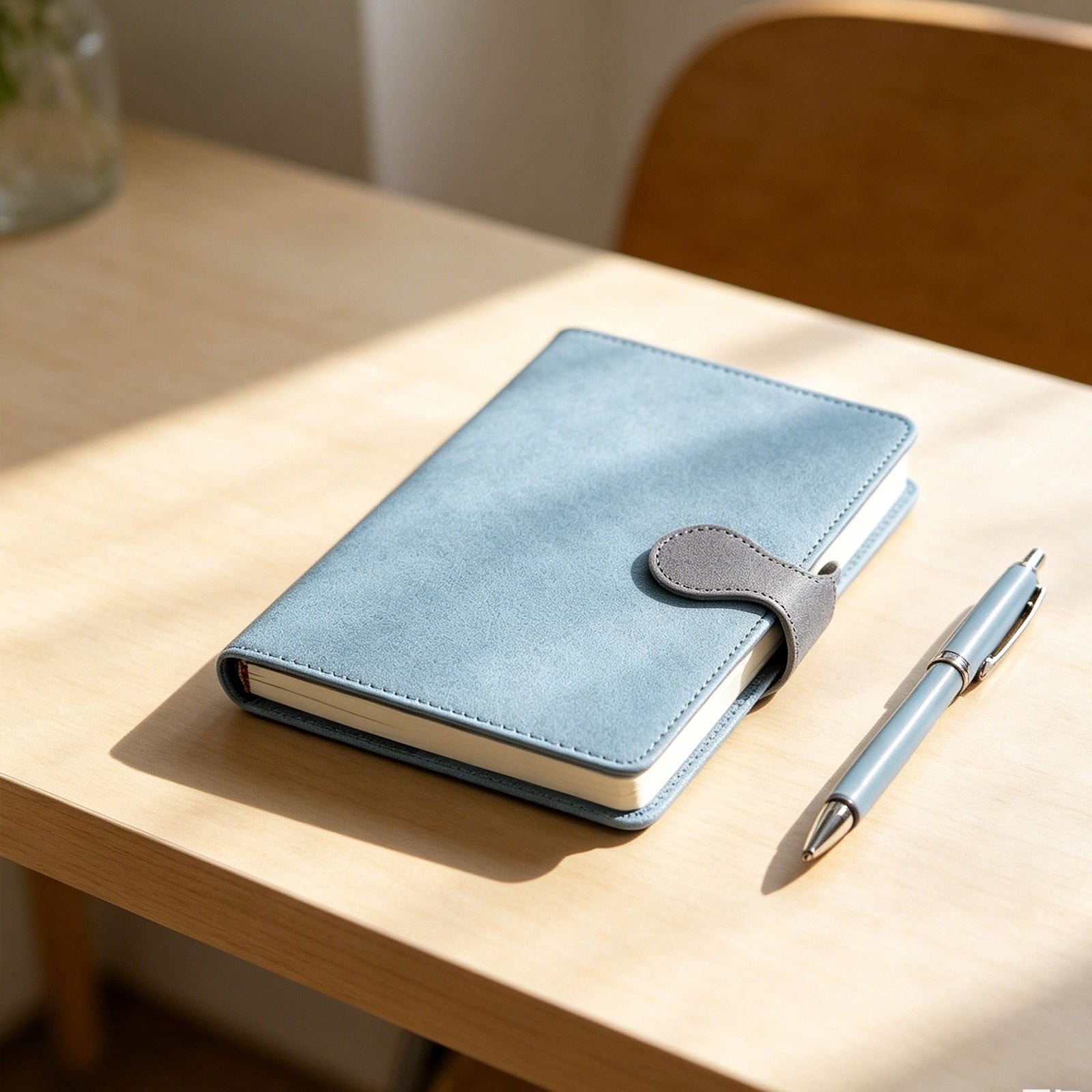 Gnwei A5 Hardcover Lined Journal for Women with Buckle Closure – 100 Sheets Leather Journals for Writing, Business, Work, School, Note Taking – 5.4" x 8.4" Diary Notebook