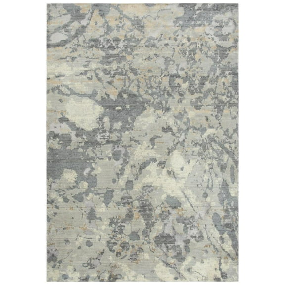 Alora Decor Essential 5' x 8' Abstract Gray/Ivory Hybrid Area Rug