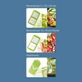 thumbnail image 3 of Genius Nicer Dicer Vegetable Cutter, 12-Piece Set, Green, 3 of 5