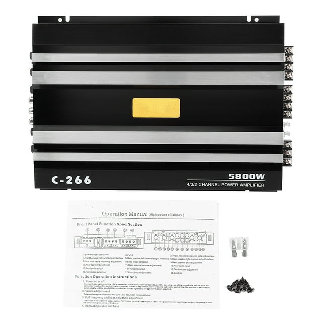 Haofy Car For Stereo Audio Speaker Power Amp 12V 5800W Universal For Truck