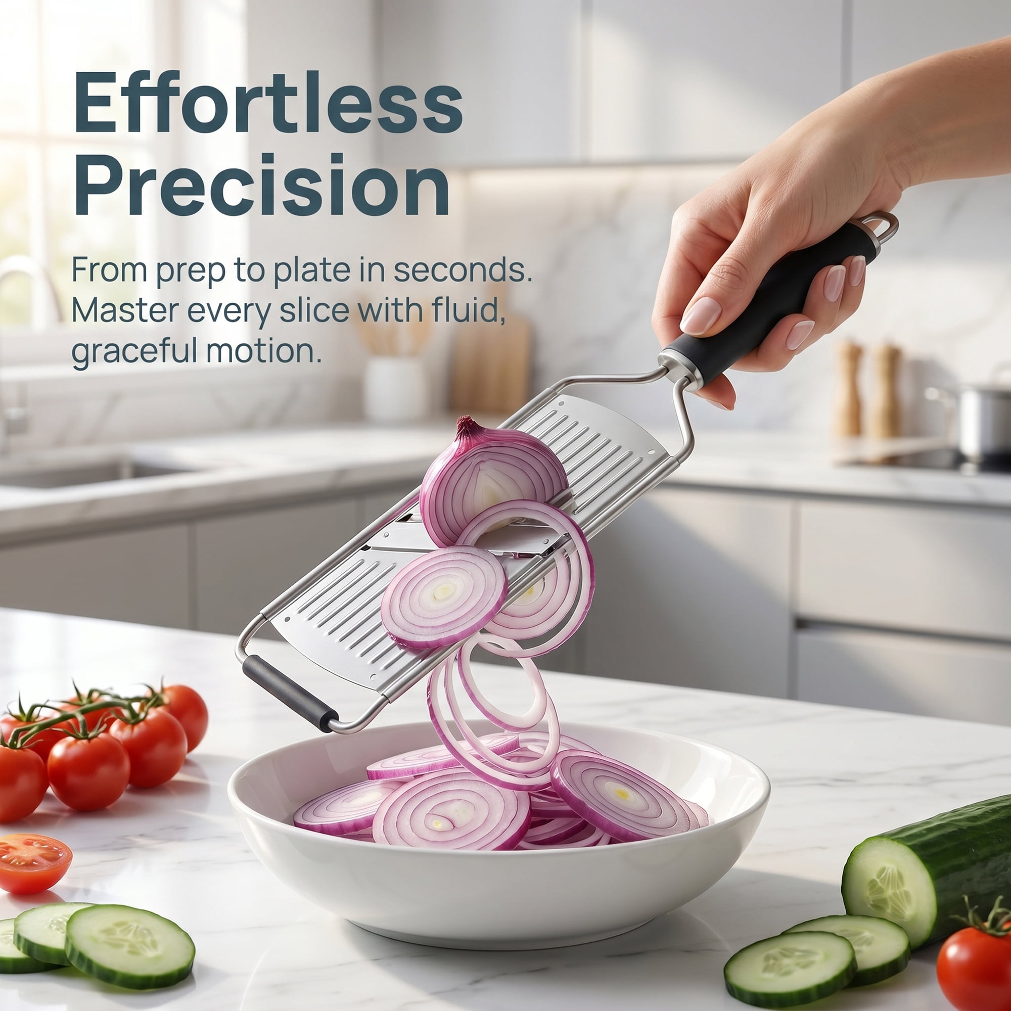 Unique Bargains 3-in-1 Kitchen Cutter for Slicing, Dicing & Shredding 7 in 1 3.3"x14"