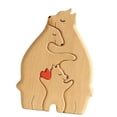 thumbnail image 3 of Puzzle de arte familiar de Holzbär, decoración de madera como regalo para la inauguración de la 3 osos, 3 of 9