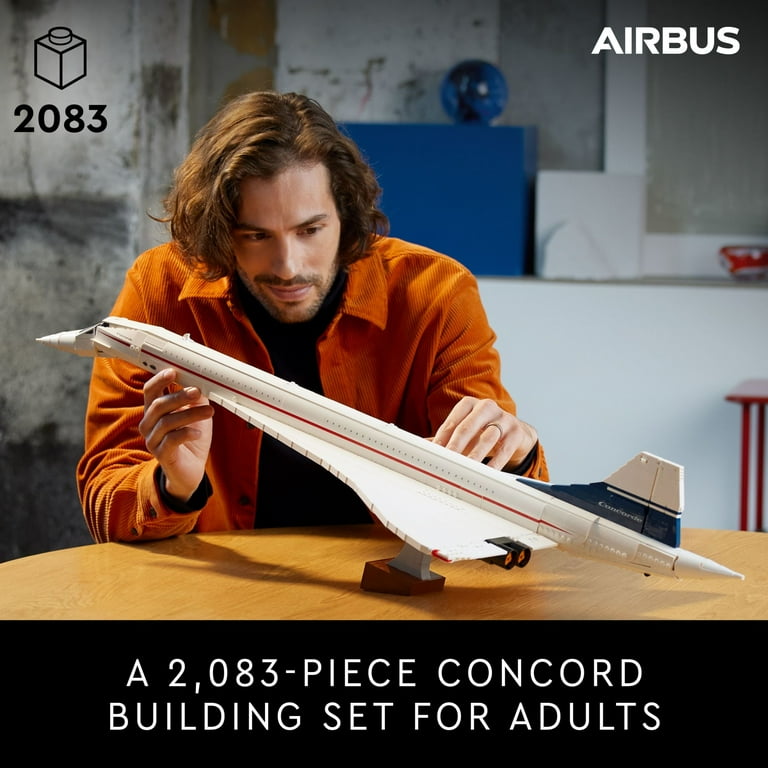 CONCORDE 1/100 組み立て式モデルキット　コンコルド LEGO Icons Concorde Replica Model Aircraft Set Kit, Gift for