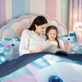 thumbnail image 5 of Manfei Watercolor Axolotl Print 7 Pieces Full Size Bedding Sets,3D Printed Salamander Full Size Bed in a Bag,Navy Blue Reversible, 5 of 7