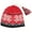 Red, variant on ClimaZer0  Heavyweight Snowflake Winter Beanie Hat (Women)