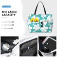 thumbnail image 2 of Wukai Vintage Floral Print Zipper Bag,large Beach Tote Bag,Waterproof Sandproof Bag,Grocery and Picnic Tote Travel Bag, 2 of 5