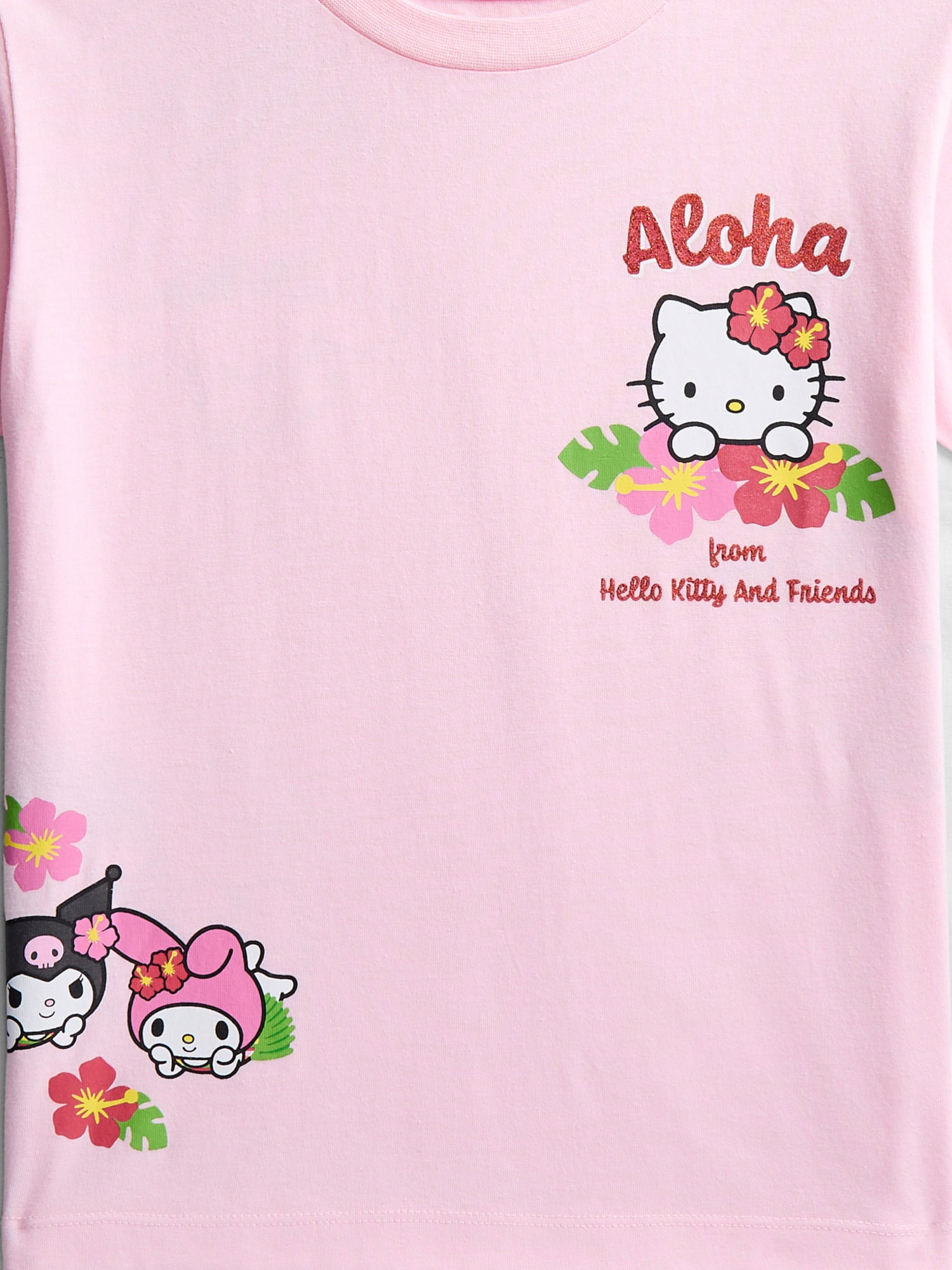 Hello Kitty and Friends Girls Graphic Tee with Short Sleeves, Sizes XS-2XL