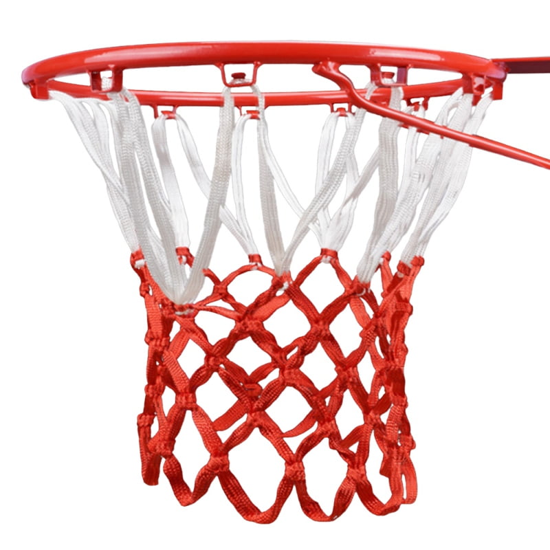 Anti-Whip Nylon Chain Basketball Net Galvanized Steel Goal Rim Hoop Strong Mesh 