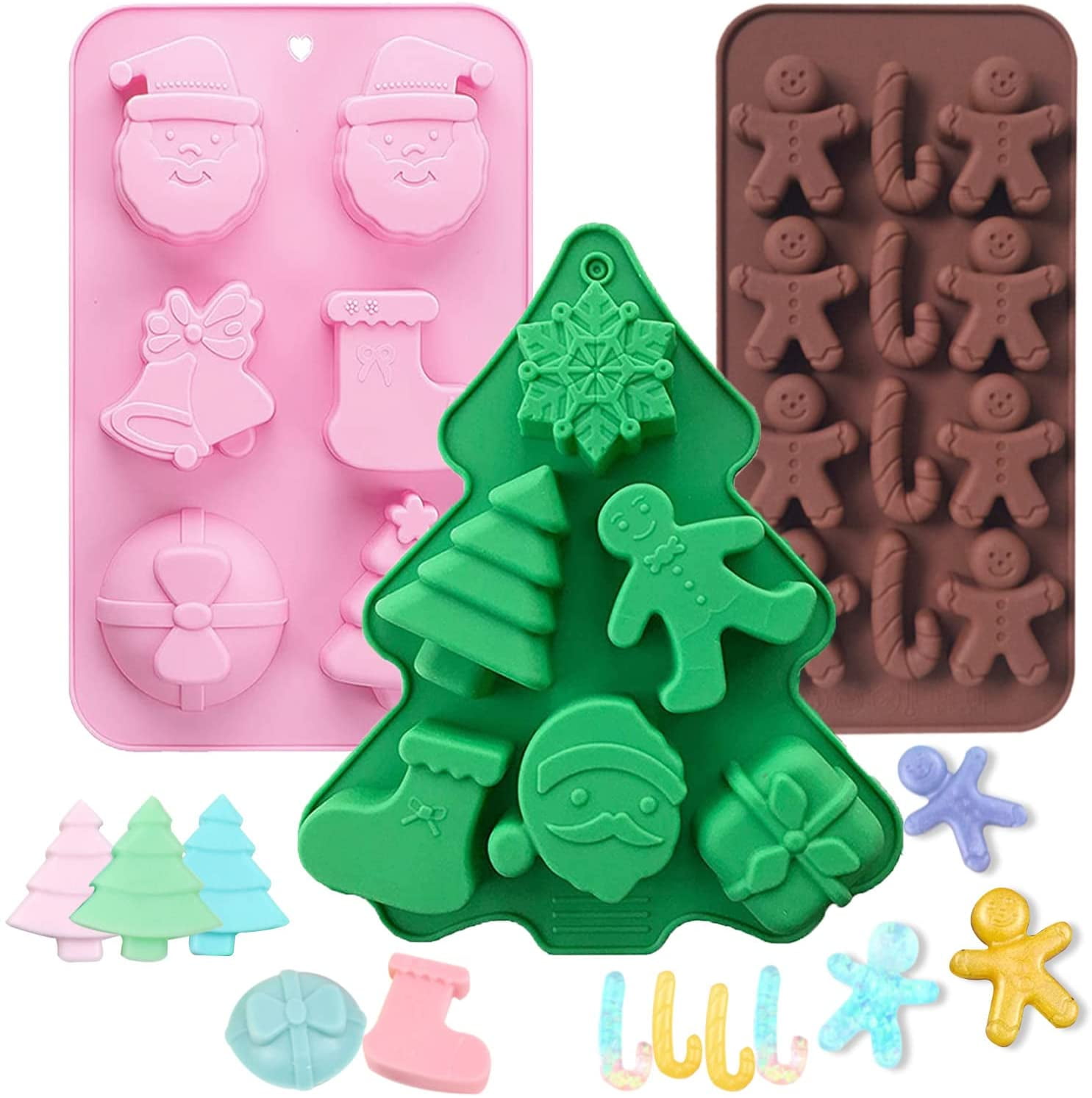 Celebrate Snowman with Snowflakes Silicone Molds Set *NEW* Create N