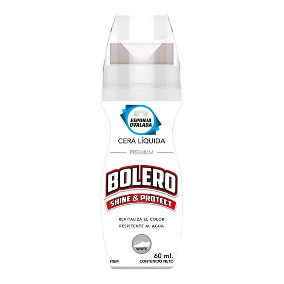 Cera líquida Bolero shine & protect color blanco 60 ml