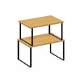 thumbnail image 3 of Furinno Ravel Stackable Kitchen Counter Shelves in Set of 2 Beech, 3 of 7