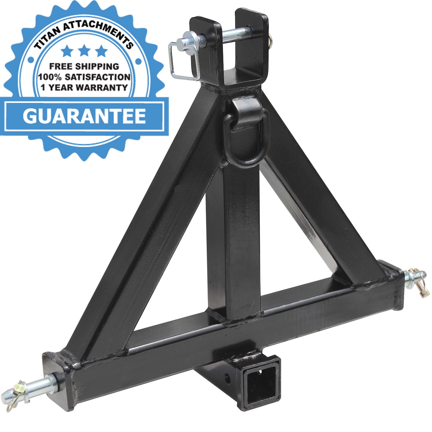 Heavy Duty 3 Point 2" Receiver Trailer Hitch Category 1 Tractor Tow