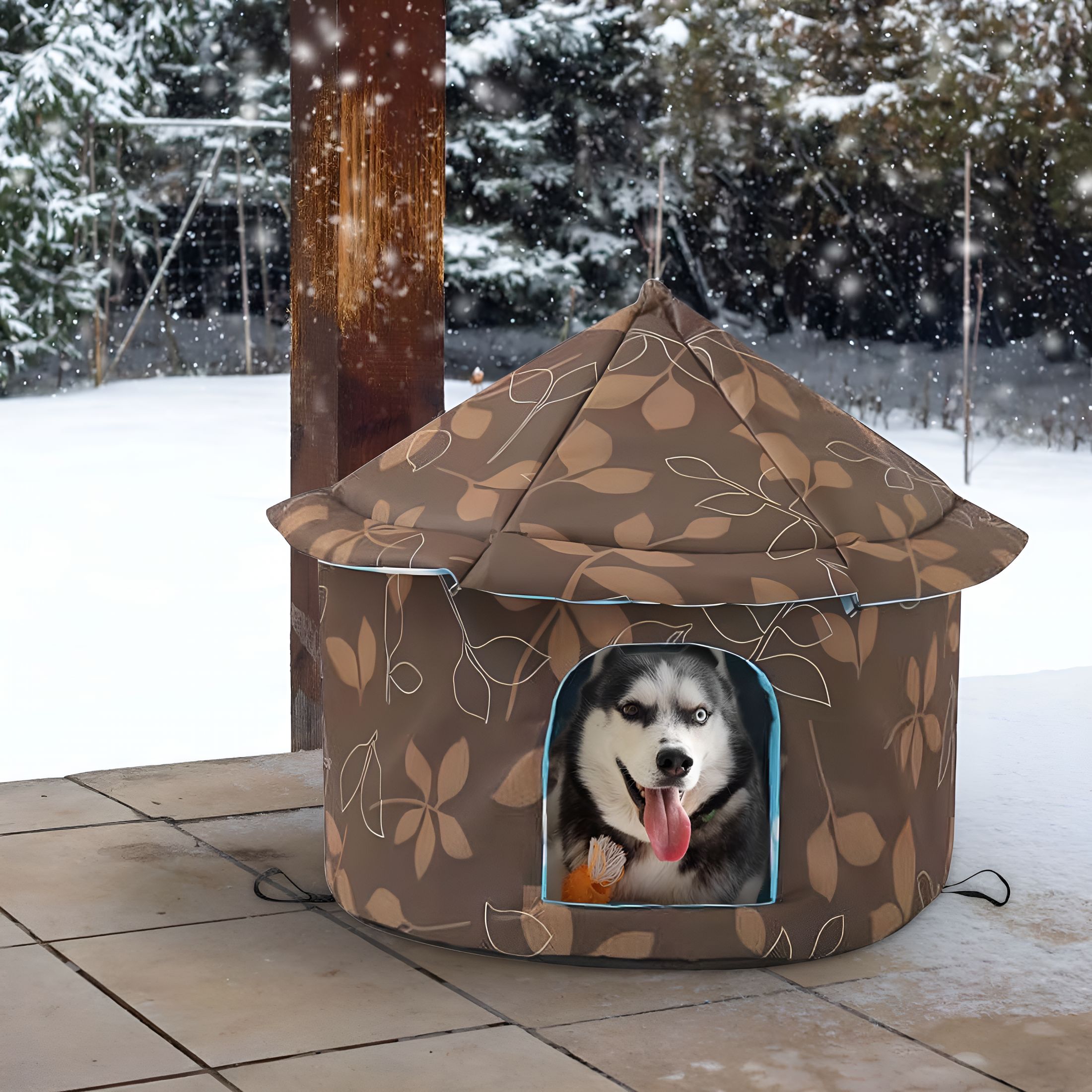 XIBUFE Stray Cats Shelter, Cat Bed Weatherproof Foldable Cat House, Warm Feral Pet Cave for Outdoor Insulated Waterproof Thicken Cats Tent Beds Shelter Home Indoor Cat Dog Houses
