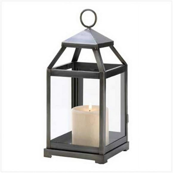 Home Locomotion 10014125 Lanterne Bougie d'Argent Rustique