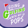 thumbnail image 4 of Inktastic Going Golfing with My Pops Kids Golf Boys or Girls Baby Bib, 4 of 4