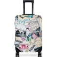 thumbnail image 1 of Luggage Cover Protector Travel Suitcase Covers Protective Skin for Carry On Baggage Fit 29-32 Inch Luggage, 1 of 5