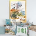 thumbnail image 3 of Designart 'Flying Over The Water With Autumn Landscape' Traditional Framed Art Print, 3 of 4