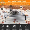 thumbnail image 3 of K&H Pet Products All Weather Pet Cot Gray Medium 32 X 25 X 7 Inches, 3 of 11