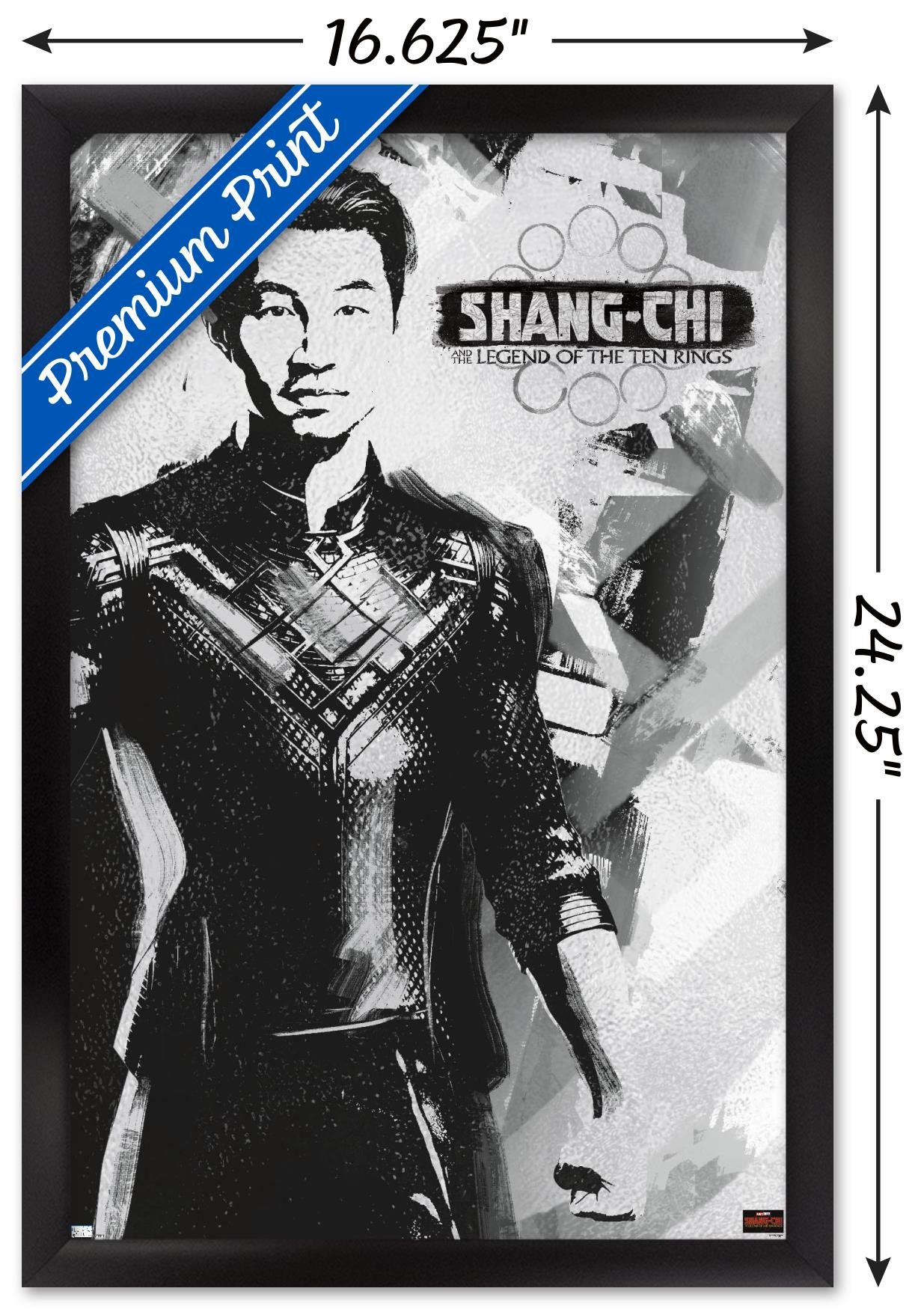 Marvel Shang-Chi and the Legend of the Ten Rings - Shang-Chi Wall Poster, 14.725" x 22.375", Framed