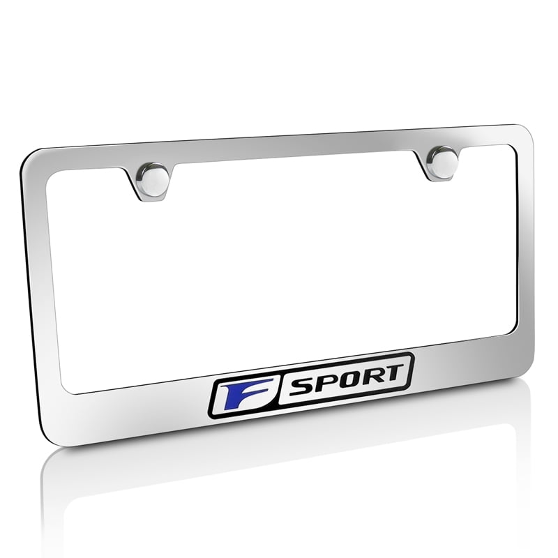 lexus license plate frame chrome