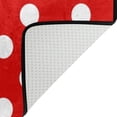 thumbnail image 4 of Coolnut Lightweight Carpet Mats, 5'3" x 4' Area Soft Rugs, Floor Mat Rug Home Decoration for Kids Room Living Room, 63"x 48" White Polka Dot On Red, 4 of 6
