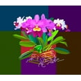 thumbnail image 2 of Pansanit, Surapol 30x26 Black Ornate Wood Framed with Double Matting Museum Art Print Titled - Cattleya Orchid, 2 of 4