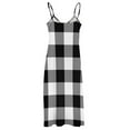thumbnail image 6 of Buffalo Check Black And White Plaid Wide Stripes Sleeveless Dress Dress for pregnant women evening dress, 6 of 6