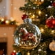 thumbnail image 4 of Seyotauo Christmas Horse Ornament Collection - Clear Acrylic Baubles with Intricate Equestrian Scenes, Metallic Tops & Golden Glitter for Holiday Centerpieces/Curio Cabinets, Gifts for Horse Lovers, 4 of 5