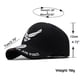 thumbnail image 3 of Gorra de béisbol de algodón con bordado de alas estilo aviador, 3 of 4