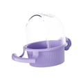 thumbnail image 1 of Comedero para jaula de pájaros Colamx taza dispensadora de agua para loros impermeable Violeta, 1 of 8
