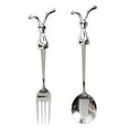 thumbnail image 3 of Bunny Silverware Set Stainless Steel Fork & Spoon with Rabbit Handles, Ideal for Easter Meals, Cute Travel Utensils for Babies, Quality Material, 3 of 5