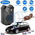 thumbnail image 3 of Zorpupoa 2 Pack Ultrasonic Pest Repeller, Under Hood  with Strobe Light 3 Power Supplies for Car Garage Basement, 3 of 14