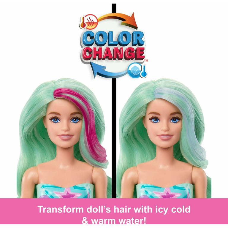 Barbie changing in water hotsell
