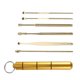 thumbnail image 1 of Minnieouse Kit de 6 Palillos para Oídos Acero Inoxidable Portátil Oro, 1 of 6
