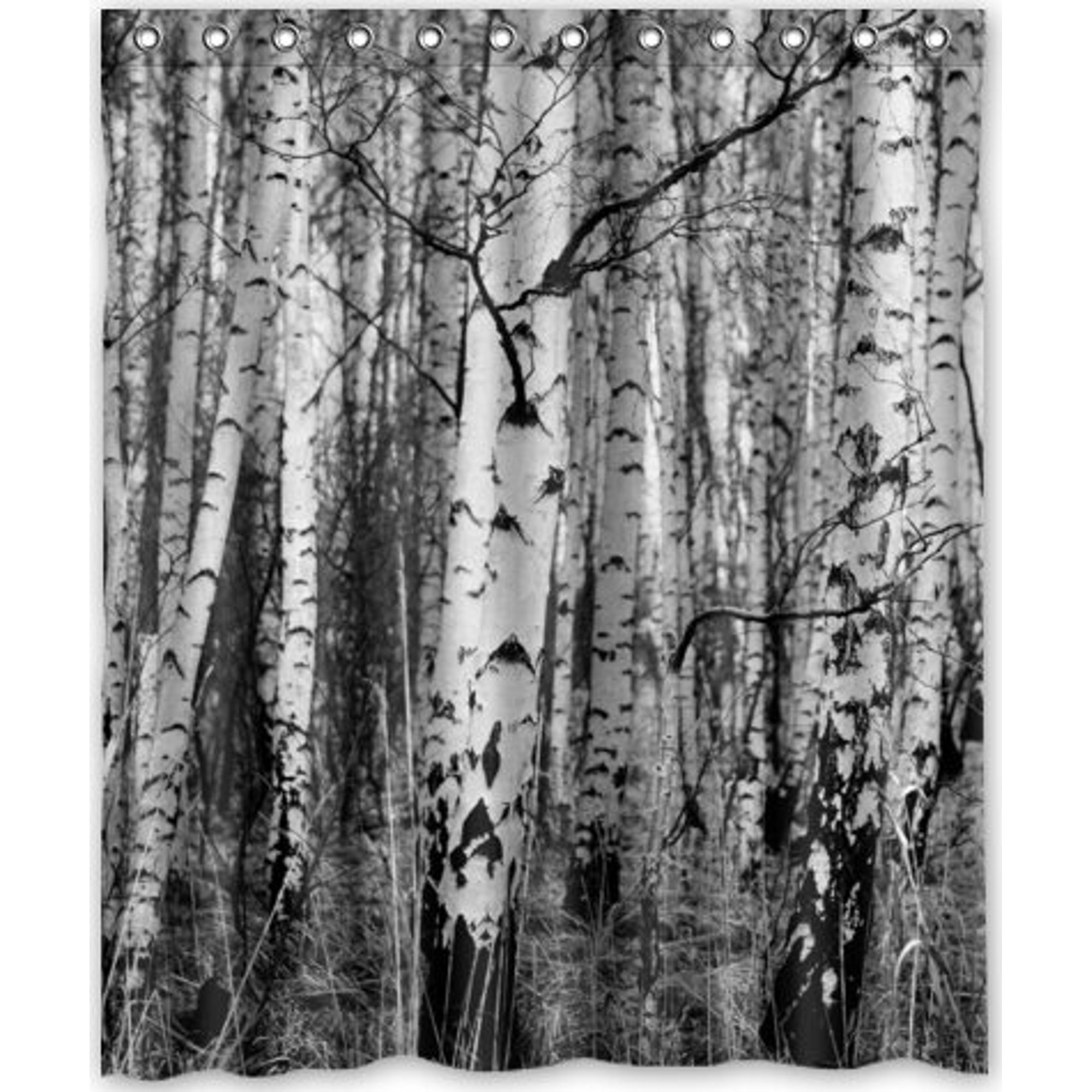 Xddja Birch Tree Shower Curtain Waterproof Polyester Fabric Shower Curtain Size 60x72 Inches Walmart Canada