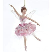 Kurt Adler 6.5-Inch Pink and Beige Nutcracker Suite Sugar Plum Fairy Christmas Ornament