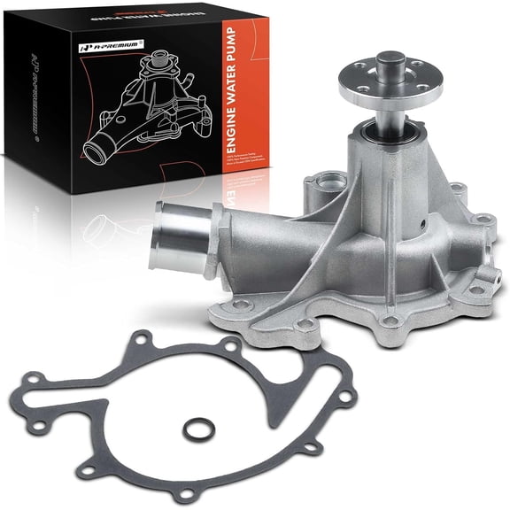 A-Premium Engine Water Pump with Gasket Compatible with Ford Mustang 1996-2004, Thunderbird 1996-1997 & Mercury Cougar 1996-1997, V6 3.8L Gas