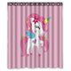thumbnail image 1 of Cortina de Ducha ABPHQTO de Poliéster Impermeable con Ganchos Unicornio Pony Rosa 150x180 cm, 1 of 1