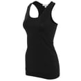thumbnail image 3 of KOGMO Womens Basic Stretchy Cotton Spandex Racerback Tank Top 3-Pack (S-XL), 3 of 5