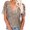 Khaki, variant on Women Casual Short Sleeve Stylish Blouse Tops Loose Fit Everyday Shirt