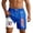 Blue, variant on Men's 9 Inch Swim Trunks with Compression Liner - Quick Dry Zipper Pockets for Beach Water Travel Cruise Summer 4th of July(Green/M)