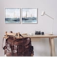 thumbnail image 2 of Stupell Industries Blue Sailing Ocean Scene Painting White Framed Art Print Wall Art, Set of 2, Design by Nina Blue, 2 of 8