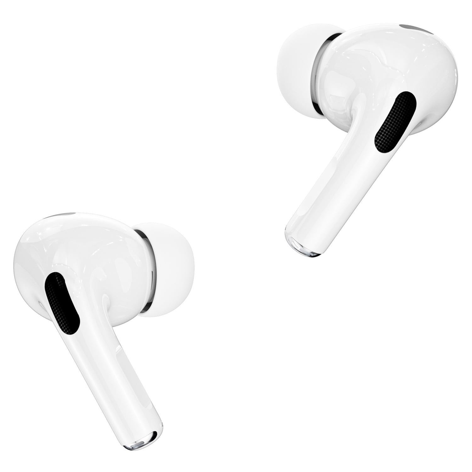 RCA WAVE-48 TWS Bluetooth In-Ear Earbuds with Mics, On-Ear Controls, ANC, Charging Case with Screen, up to 6 Hours Play Time , White