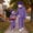 Dark Purple, variant on Big Mouth Monster Onesie for Women/Men, Halloween Plush Jumpsuit with Furry Hood, Slippers & Comb — Adult Funny Loungewear Costume Light Blue XXL