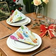 thumbnail image 3 of Dreamtimes Easter Cloth Napkins 4PCS,Cute Easter Colorful Eggs Flowers Soft and Skin Friendly Dinner Napkins Washable for Dinner, Hotel,Reunion,BBQ Party, 3 of 7
